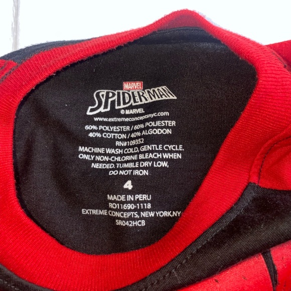 2 Boy's Tees Super Heroes Spider-Man & Incredibles Size 4 - Picture 4 of 7